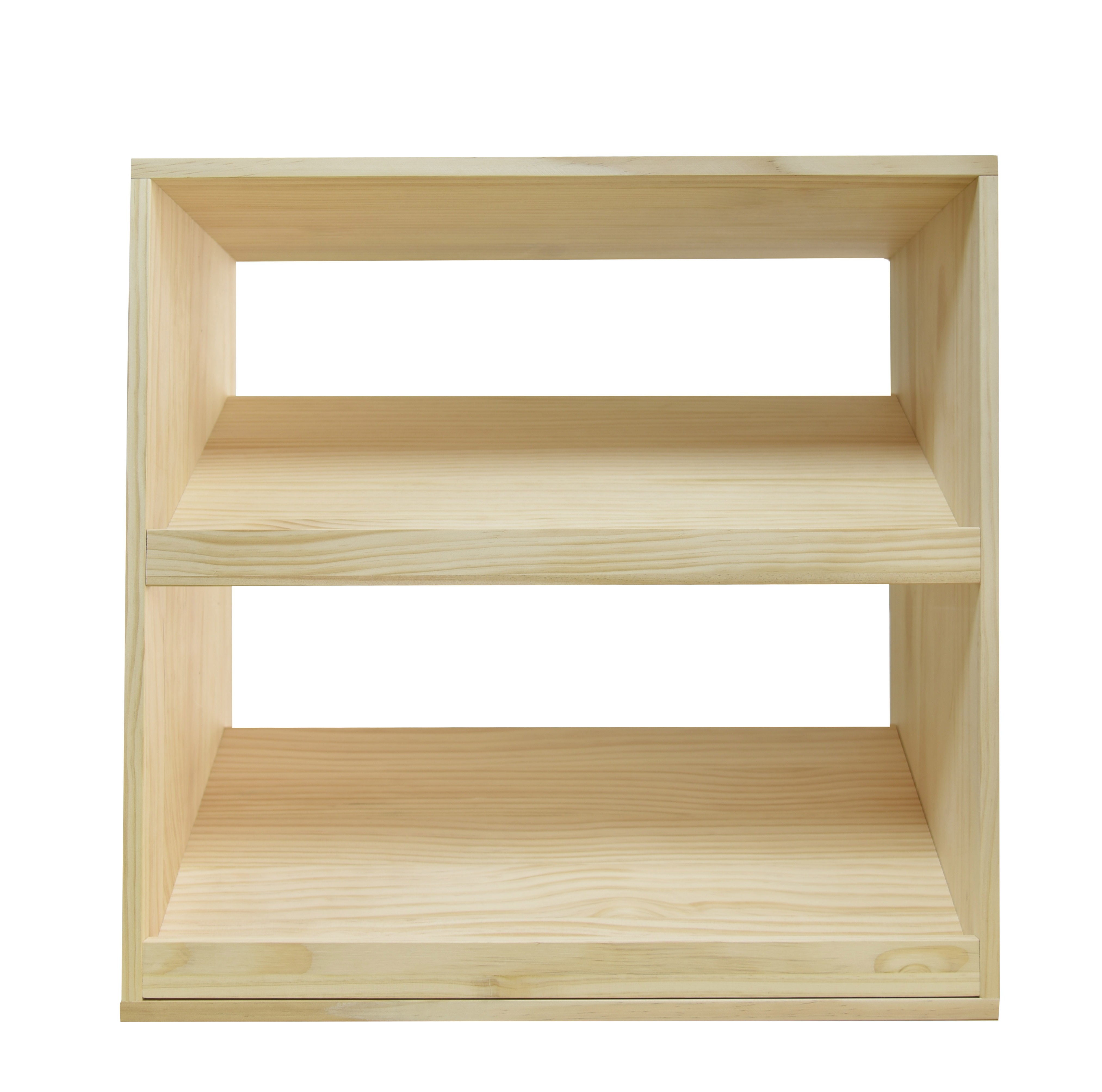 Vinhylle i tre | Dobbel diagonal design | 60x60x30 cm