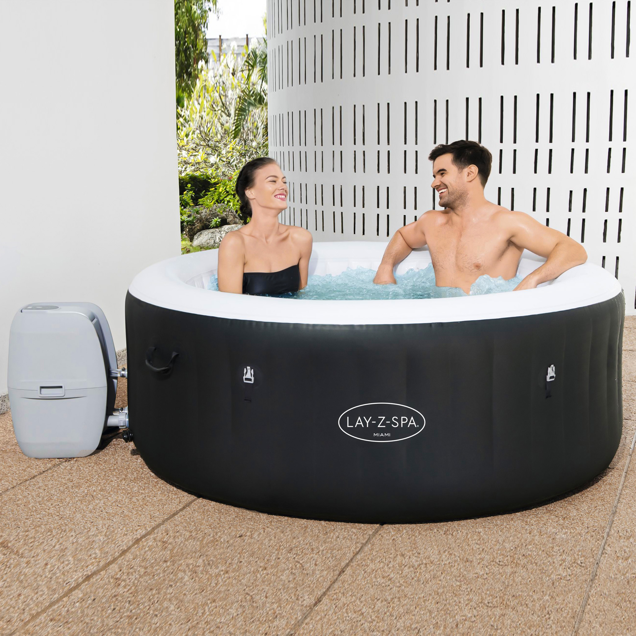 Oppbl�sbart spabad 2�4 personer | Lay-Z-Spa Miami AirJet | Bestway