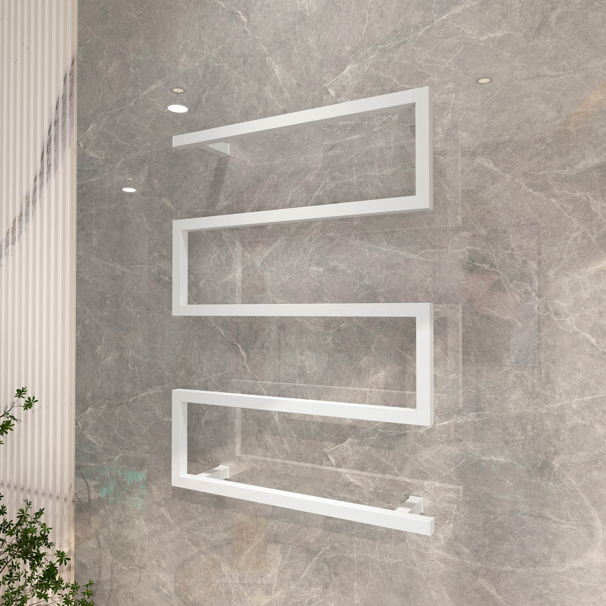 Elektrisk h�ndklet�rker 60x80x12cm | Hvit