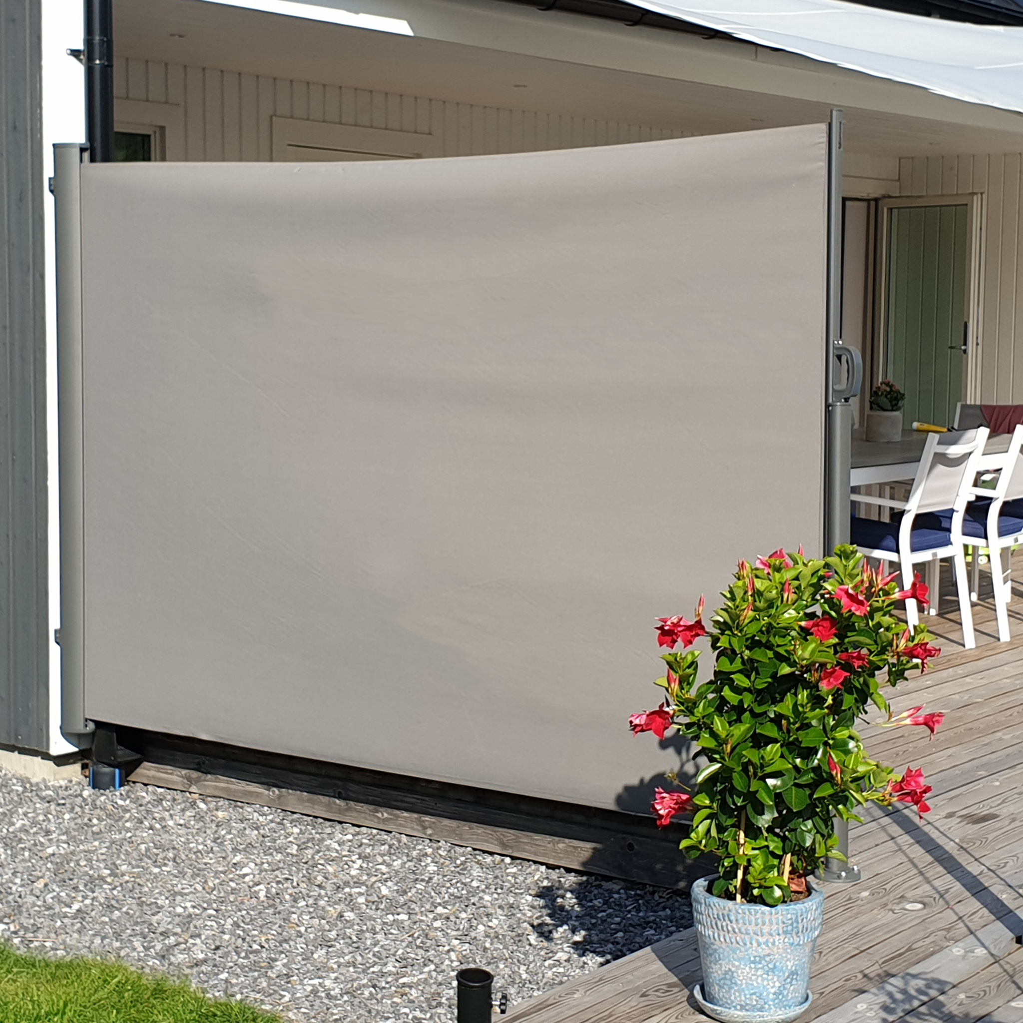 Sidemarkise 1,6x3 m | For sol-, vind- og innsynsbeskyttelse