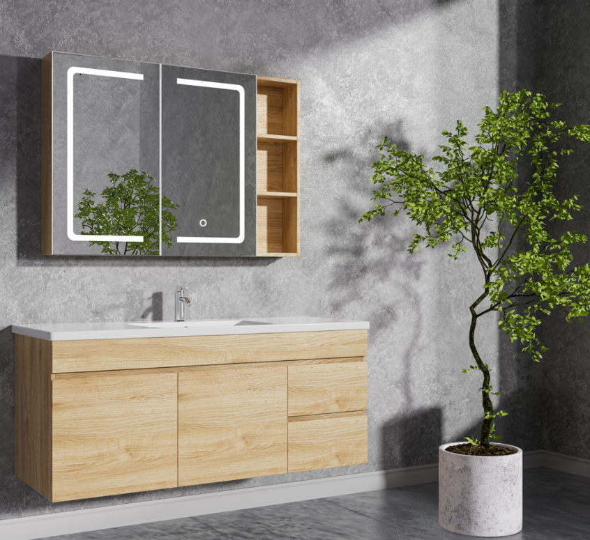 Baderomspakke | Kommode 120x70cm | LED speilskap | Venezia Baderomspakke | Kommode 120x70cm | LED speilskap | Venezia