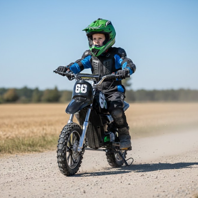 Elcross for barn 36V 5,2Ah | 500W elmotor | Skivebremser og st�tdempere | Svart