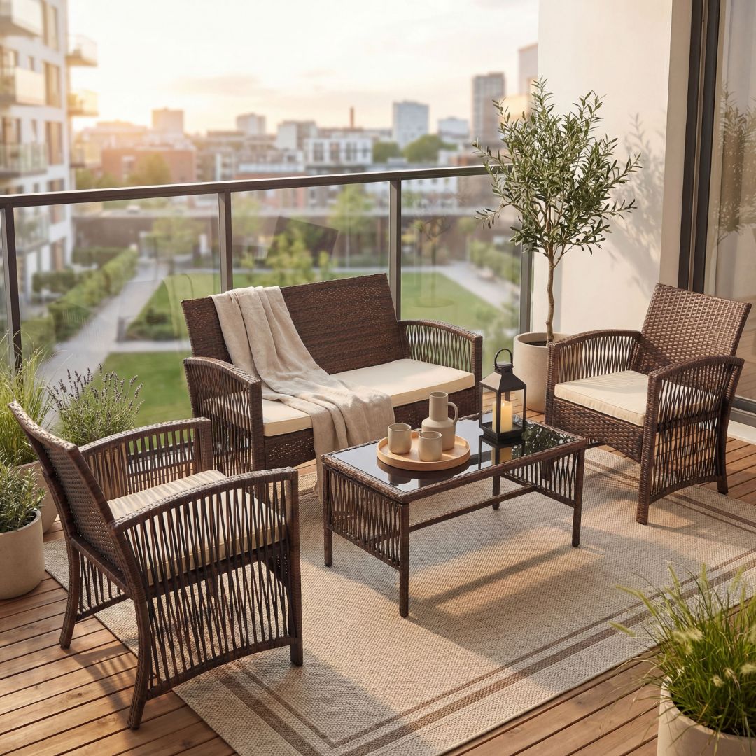 Luksuri�s sofagruppe for balkongen | Lyfco Dalsj�