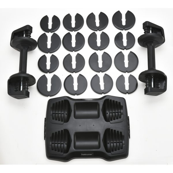 Justerbare hantler 2 x 5,6 kg | Flere vektinnstillinger | Trekkrunner