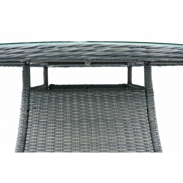 Rund hagemøbelgruppe | 4 stoler | Puter inkludert | Jacksonville grå Rund hagemøbelgruppe | 4 stoler | Puter inkludert | Jacksonville grå