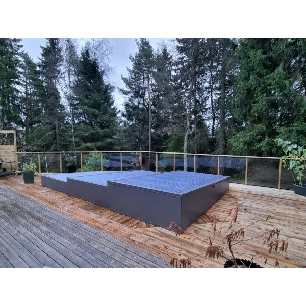 Glasrekkverk / gjerde i klarglass | Flerpakning Glasrekkverk / gjerde i klarglass | Flerpakning