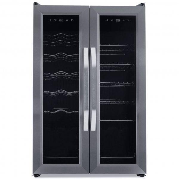 Kombinert vin og øl kjøleskap | 24 flasker/66 bokser | Stillegående løping Kombinert vin og øl kjøleskap | 24 flasker/66 bokser | Stillegående løping