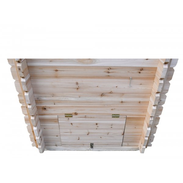 Utedo i tre | Utetoalett i furu | Komplett byggesett | 123 � 102 � 217,8 cm