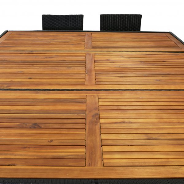 Stor spisegruppe 220x160cm utembler - 10 stoler - Lyfco Svanesund