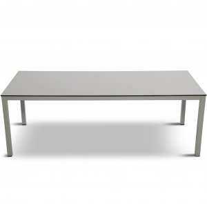 Vedlikeholdsfritt spisebord i høytrykkslaminat og aluminium - 220cm Vedlikeholdsfritt spisebord i høytrykkslaminat og aluminium - 220cm