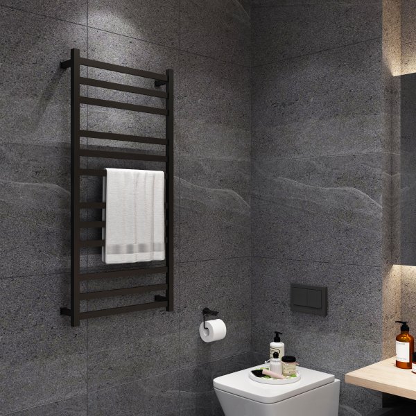 Elektrisk hndkletrker 60x128x12cm | SC7B | Svart