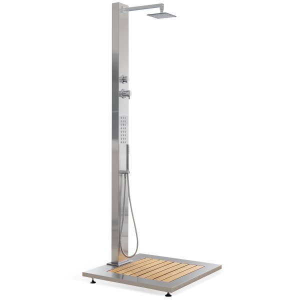 Utedusj med justerbart dusjhode | Rustfritt stål Utedusj med justerbart dusjhode | Rustfritt stål