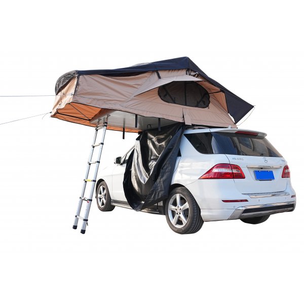 Taktelt Softshell 240�140 cm | Vanntett 10 000 mm | Madrass & stige inkludert | Tundra