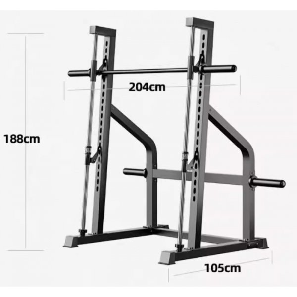 Smithmaskin for hjemmegym | Vertikal stangbane, 150 kg maks belastning