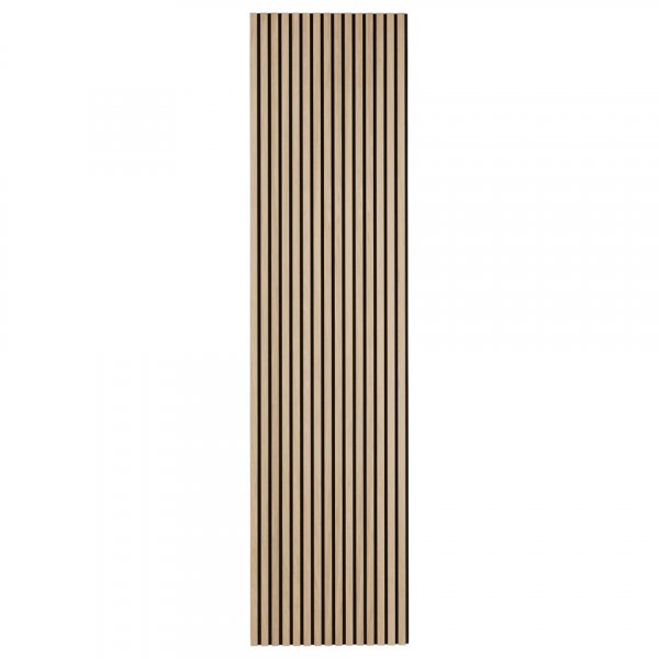 Trelamell Akustikkpaneler | 2400x600x21mm | Hvit Eik Trelamell Akustikkpaneler | 2400x600x21mm | Hvit Eik