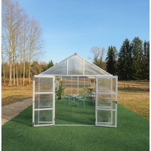 Drivhus 18m� Premium | Ekstra h�y takh�yde | 6mm kanalplast