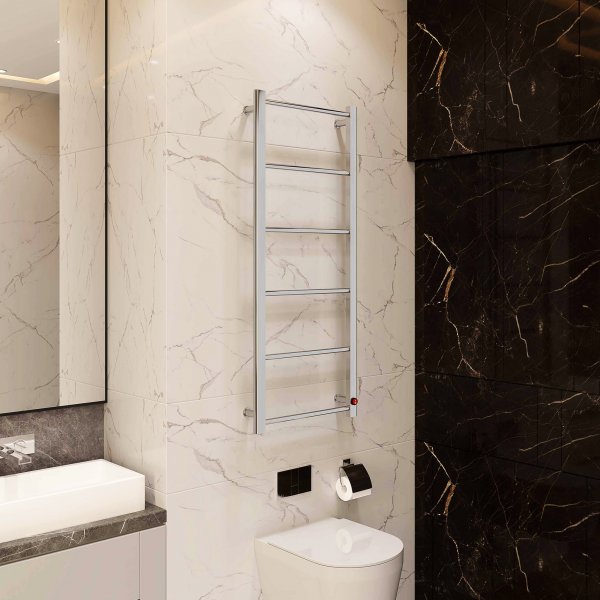 Elektrisk håndklestang 50x120x9cm | Rustfritt stål | OH-002 Elektrisk håndklestang 50x120x9cm | Rustfritt stål | OH-002