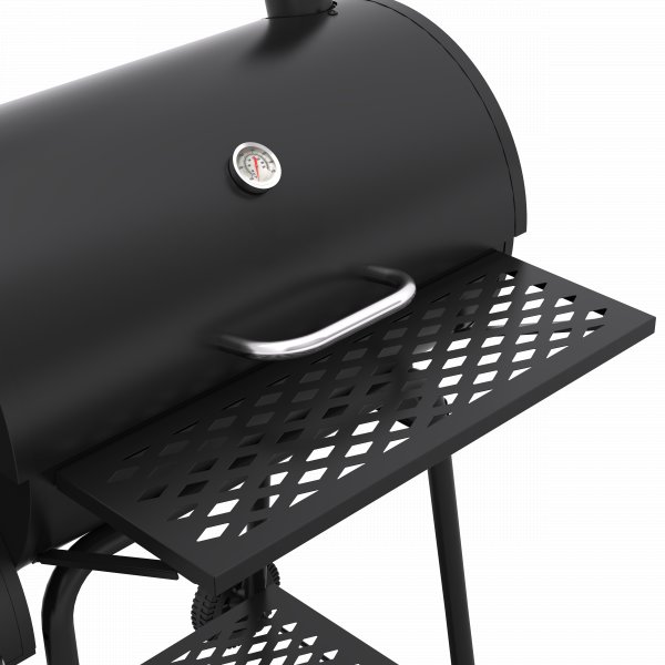 Kombinert kullgrill og r�yker med skorstein og sidekammer | 2026 Memphis