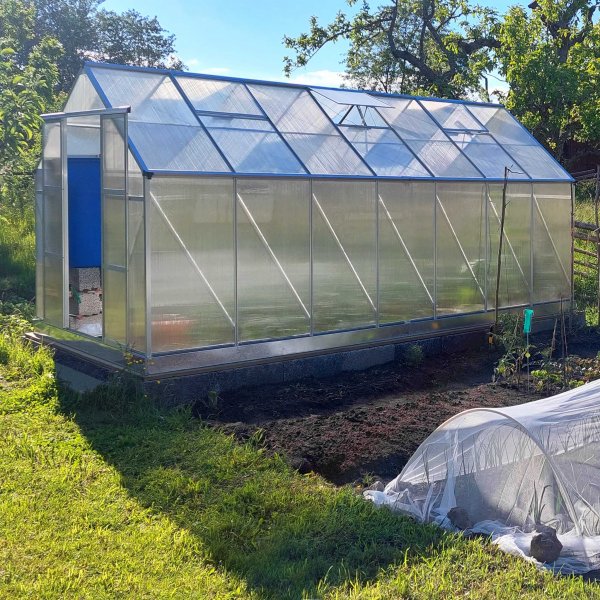 Drivhus 12,4m | Hy dyrkingshyde | 6mm kanal plast