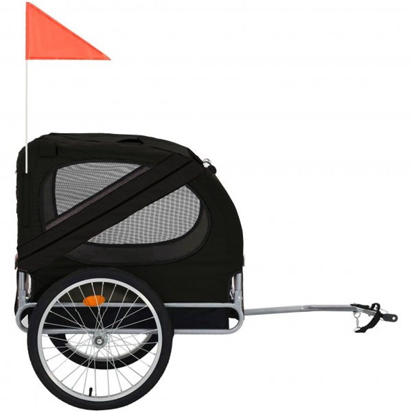 Cykelvogn for hund | Lastekapasitet 40 kg | Sammenleggbar