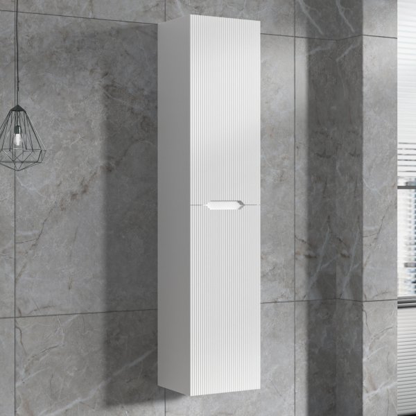 Baderomspakke | Kommode 101cm | Rundt LED-speil | Tuba - Hvit Baderomspakke | Kommode 101cm | Rundt LED-speil | Tuba - Hvit