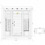 Infrard sauna - 4 personer | Full hyde 210cm | Lyly