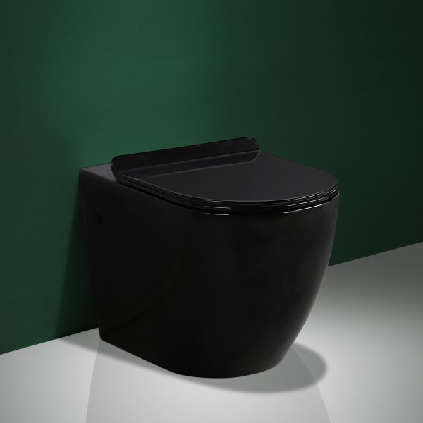 Toalettpakke vegghengt toalett & Skjult sisterne | Svart