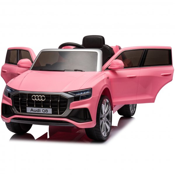 Elbil for barn Audi Q8 2x35W 12V7Ah | Rosa Elbil for barn Audi Q8 2x35W 12V7Ah | Rosa