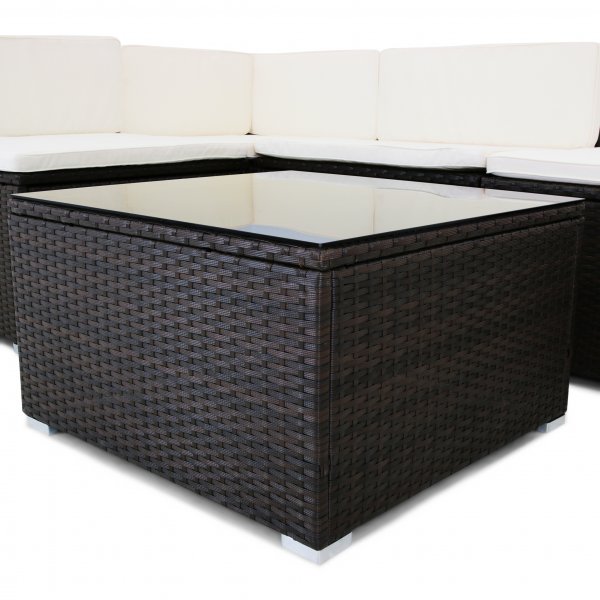 Stor loungegruppe utem�bler | Smart innebygd lagring | Kunstrotting