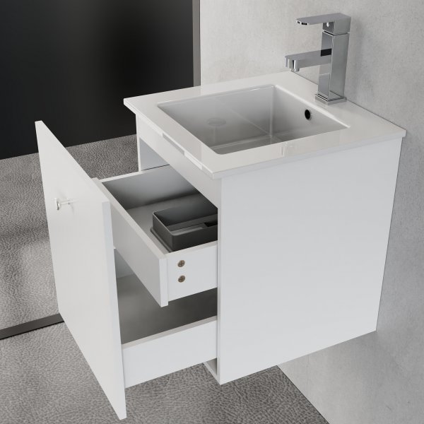 Liten kommode 40cm | Nedfelt vask | Vilmer hvit Liten kommode 40cm | Nedfelt vask | Vilmer hvit