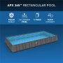 Bestway basseng ovan mark 9,6x4,9m - 132cm djup | Power Steel (56623)