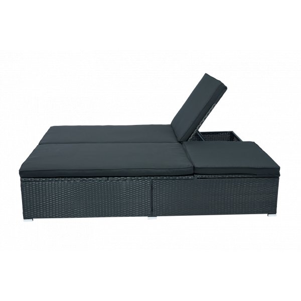 Solseng 200 � 160 cm � Ekstra bred solseng i svart | Glyxn�s