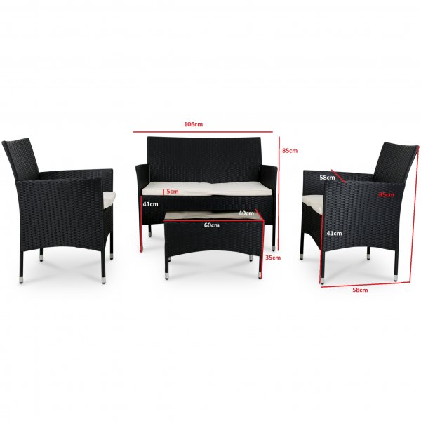 Liten loungesett for balkong Liten loungesett for balkong