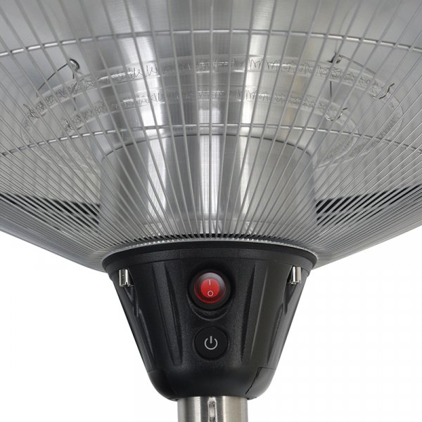 Terrassevarmer med fjernkontroll | 2100W | Gulvstende