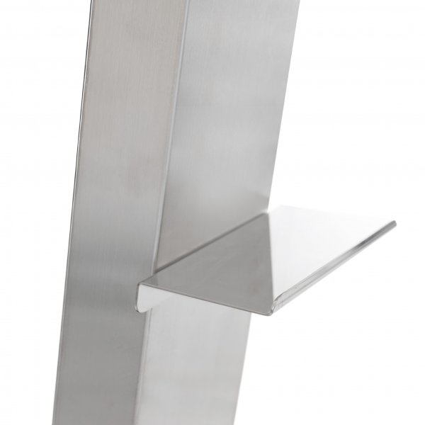 Utedusj med toppdusj og regndusj | Børstet rustfritt stål Utedusj med toppdusj og regndusj | Børstet rustfritt stål