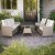 Sofagruppe utembler | Innebygd oppbevaring | Gr kunstrotting | Sanns