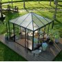 Gazebo 8,1m | Kvadratisk premium drivhus | 4 mm sikkerhetsglass | 5 rs stormgaranti