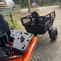Kundebilde Robust ATV Trailer med Mesh | 700KG lastekapasitet og terrenghjul | Svart