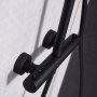 Takdusjsett med termostat svart | �30 cm takdusj, h�nddusj, CC 150/160 mm