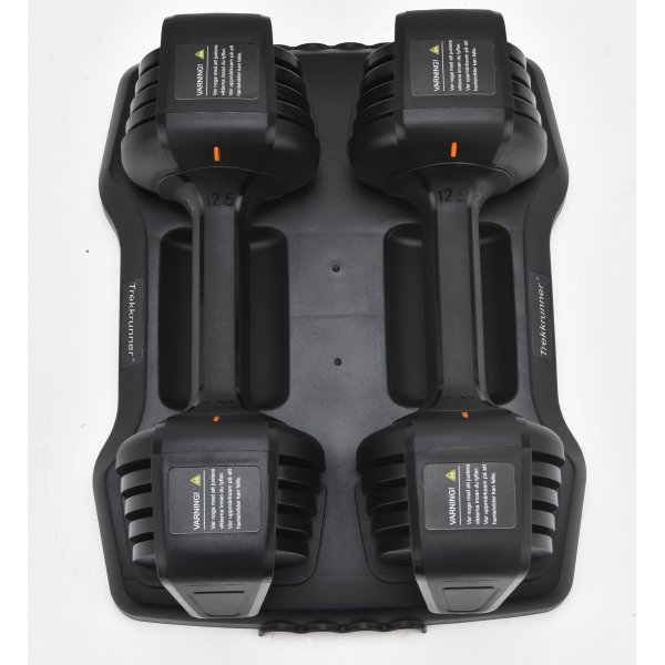 Justerbare hantler 2 x 5,6 kg | Flere vektinnstillinger | Trekkrunner