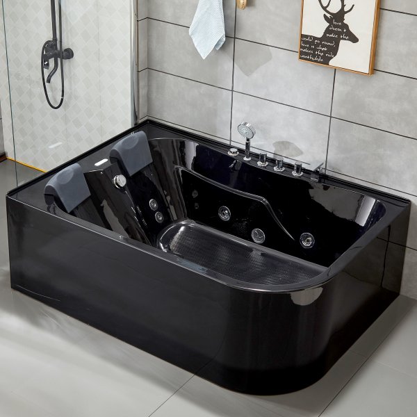 Boblebad for to 170x120cm | Varme- og lysterapi | BK-008 | Svart Boblebad for to 170x120cm | Varme- og lysterapi | BK-008 | Svart