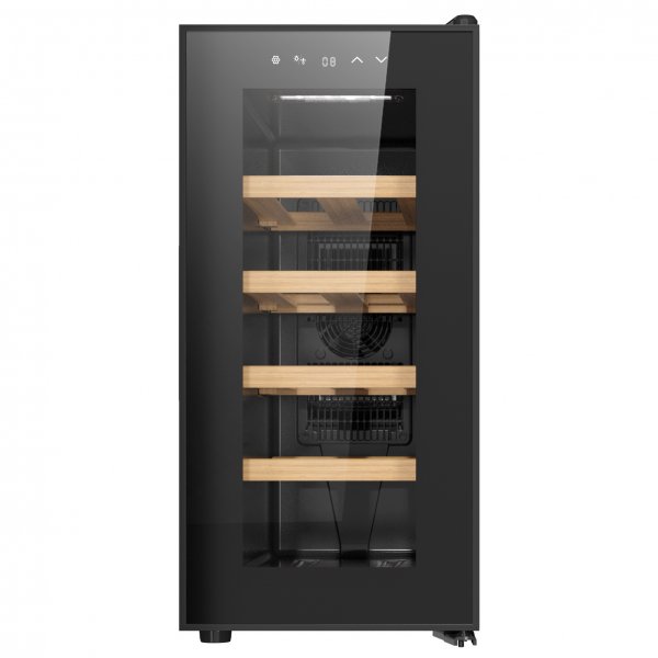 Vinkjøler 10 flasker | Ekstra lydløs | LED-belysning | 26,5 cm smal Vinkjøler 10 flasker | Ekstra lydløs | LED-belysning | 26,5 cm smal