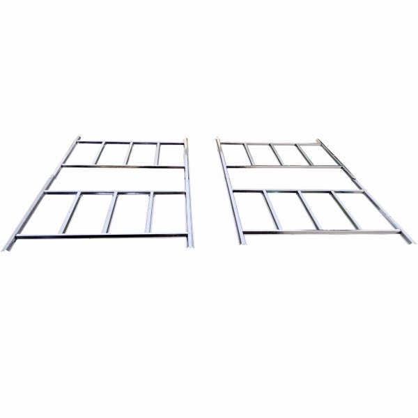 Lager og redskapsbod 12,5m² | Dobbel skyvedør | Base inkludert | Hvit Lager og redskapsbod 12,5m² | Dobbel skyvedør | Base inkludert | Hvit