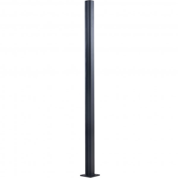 Midtstolpe for glassrekkverk | Svart Midtstolpe for glassrekkverk | Svart