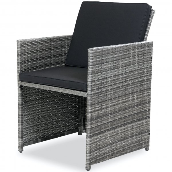 Utendørs spisegruppe | 10 sitteplasser | Grå | Kunstrotting Utendørs spisegruppe | 10 sitteplasser | Grå | Kunstrotting