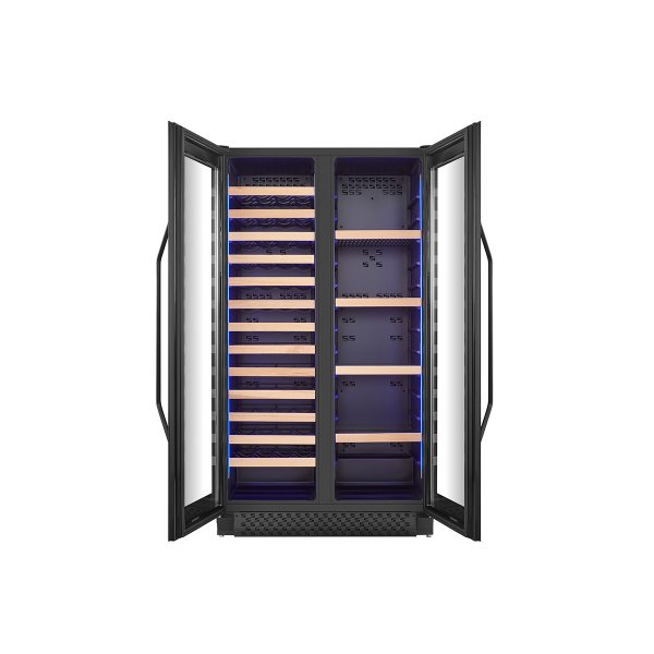 Stor vinkj�ler for 60 flasker og 218 bokser | Eksklusivt design med doble temperatursoner | 365 L