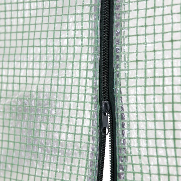 Drivhus i plast 2m� | St�lramme med PE plastdeksel