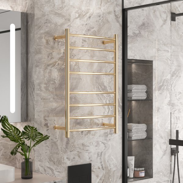 Elektrisk håndklestang 52x78x12,5cm | Gull Elektrisk håndklestang 52x78x12,5cm | Gull