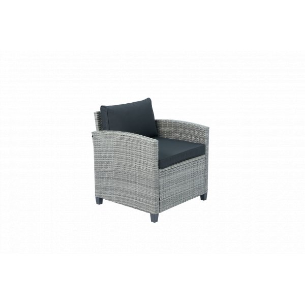 Loungesett i grått | Sofa | 2 stoler | Bord | Arholma Loungesett i grått | Sofa | 2 stoler | Bord | Arholma