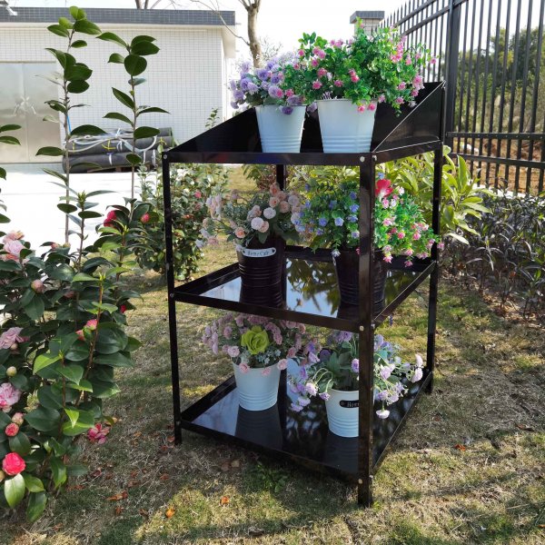 Drivhushylle med tre nivåer - Aluminium Drivhushylle med tre nivåer - Aluminium